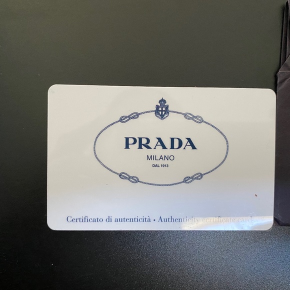 Prada Grafite Ruffle Shoulder Bag, authentication card included - Picture 10 of 10